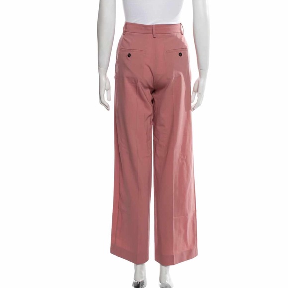 NWT Weekend Max Mara Size 2 Fauno 96% Wool Wide Leg Pants in Antique Rose pink - Picture 10 of 10